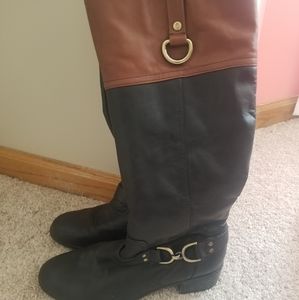 Bandolino Two Tone Black/Brown Boots